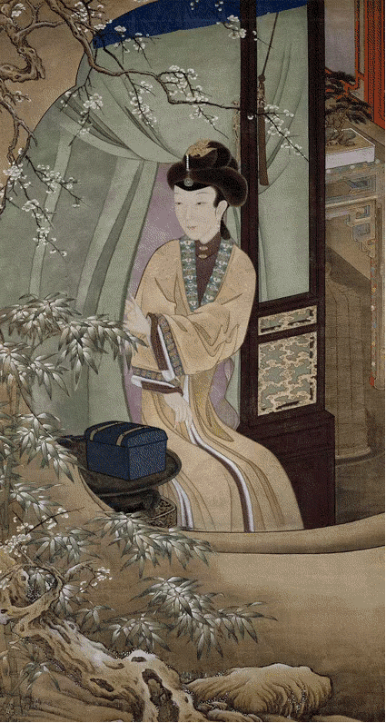 故宫著名的《十二美人图》,古装美女们贤淑文雅了几百年,也不甘寂寞地
