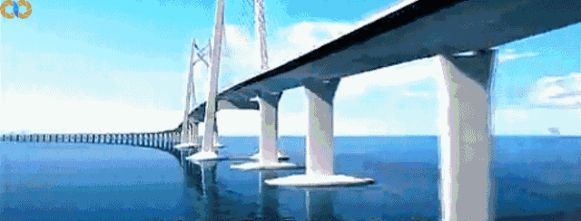 大桥 桥 桥梁 640_244 gif 动态图 动图