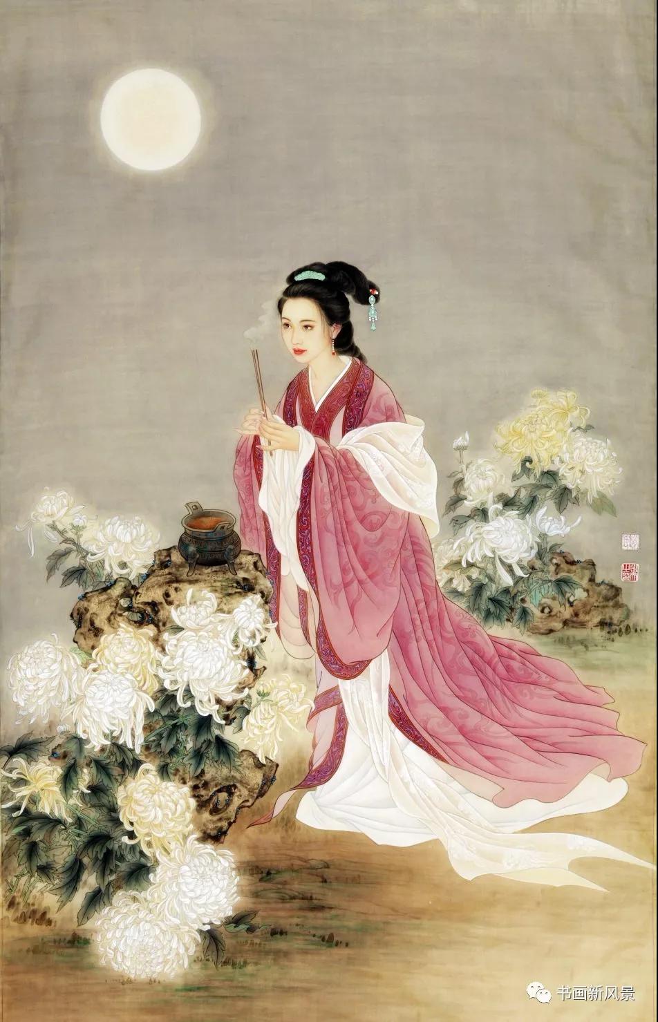 貂蝉拜月