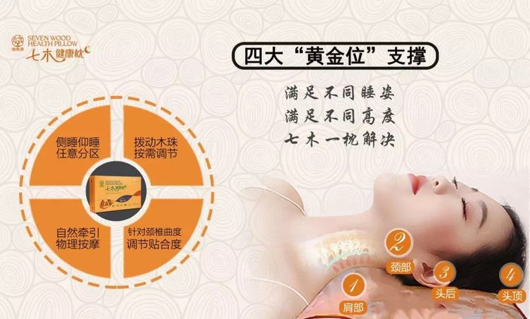 七木健康枕介绍,一款治疗颈椎睡眠的宝贝
