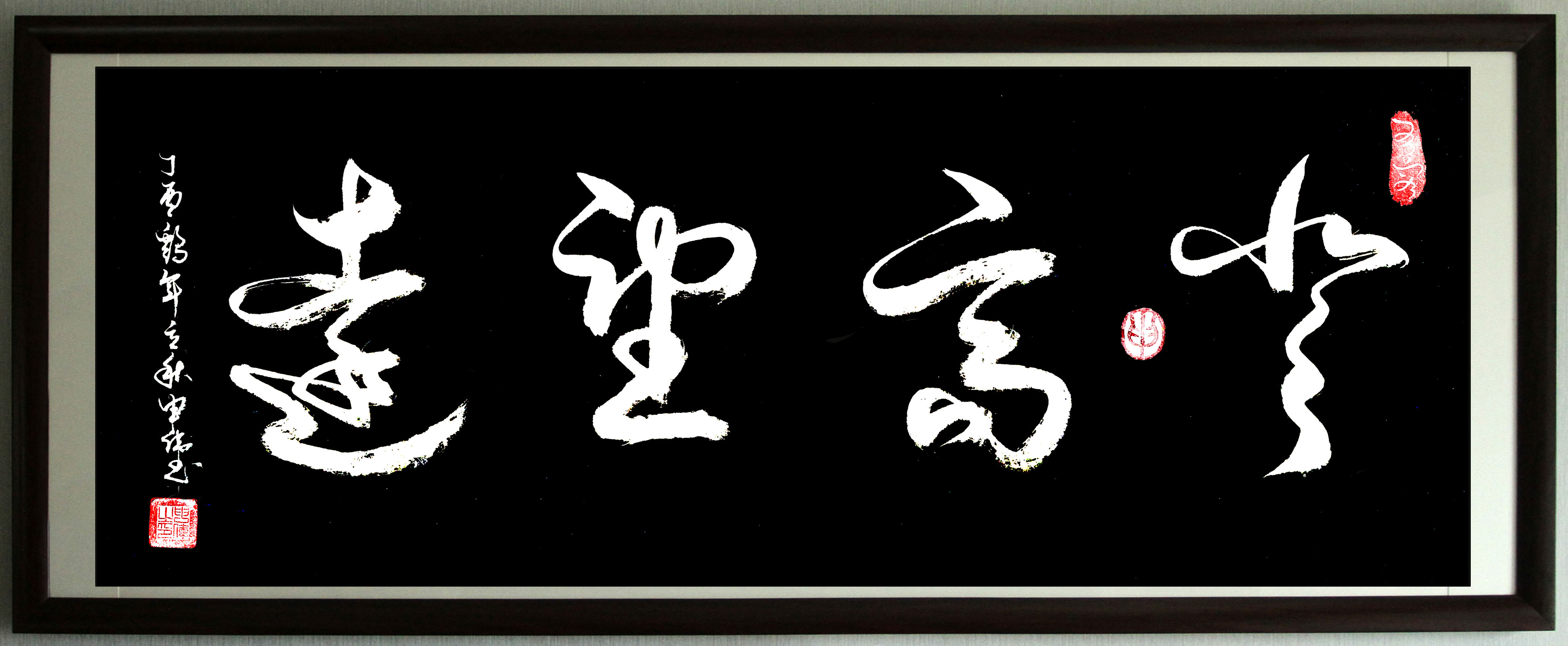 书法《登高望远》有容书画苑 申伟
