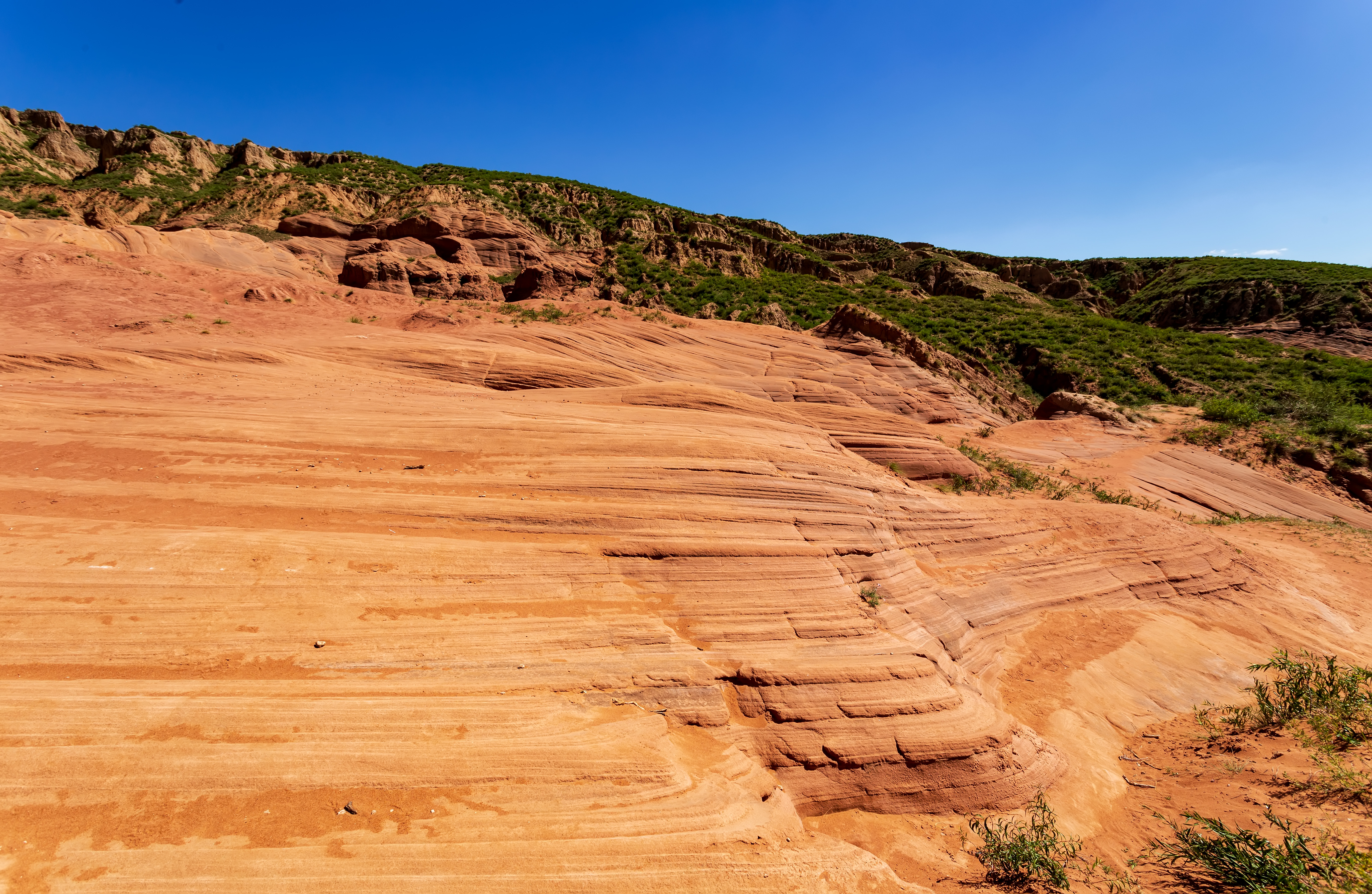波浪谷靖边龙洲丹霞地貌