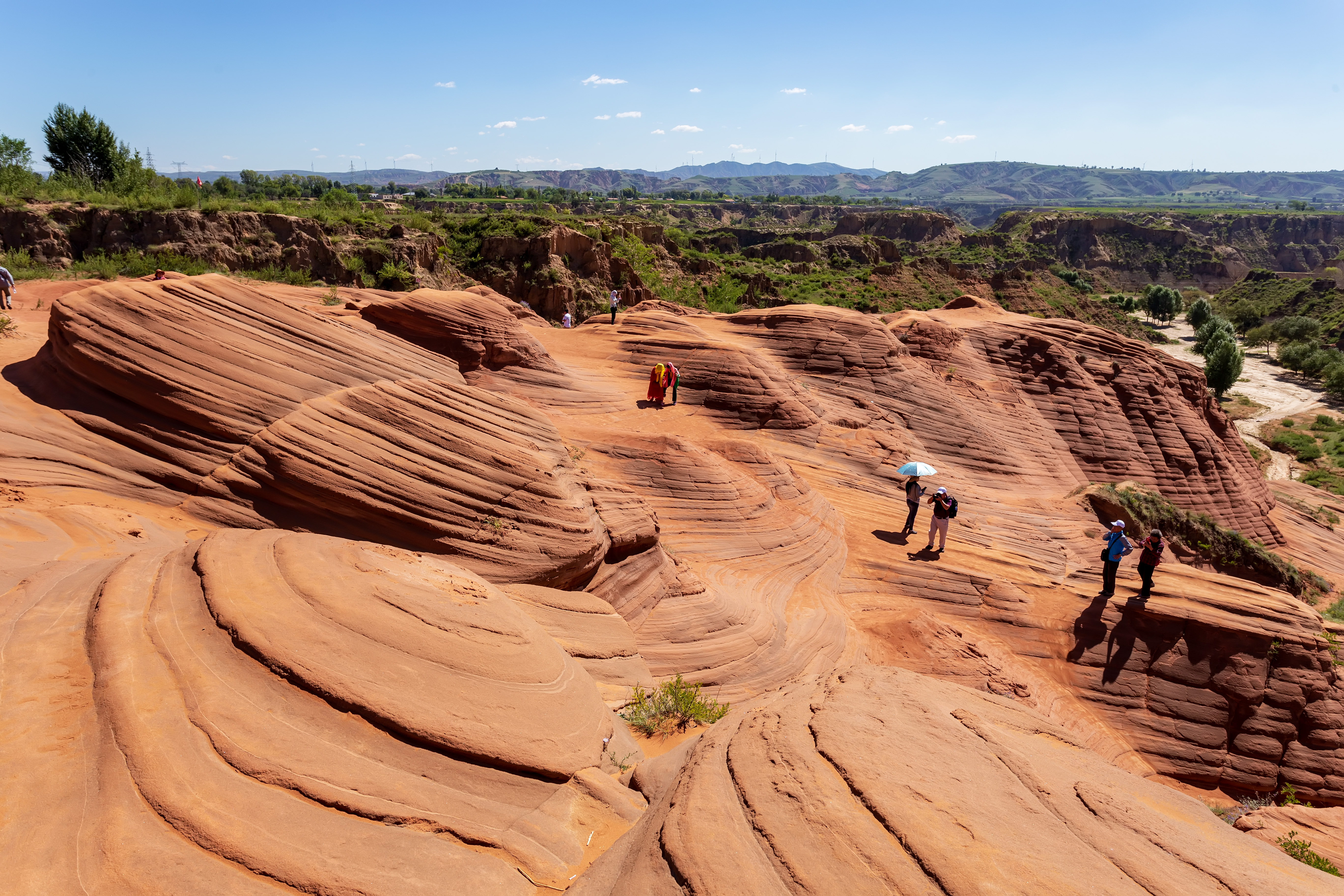 波浪谷靖边龙洲丹霞地貌
