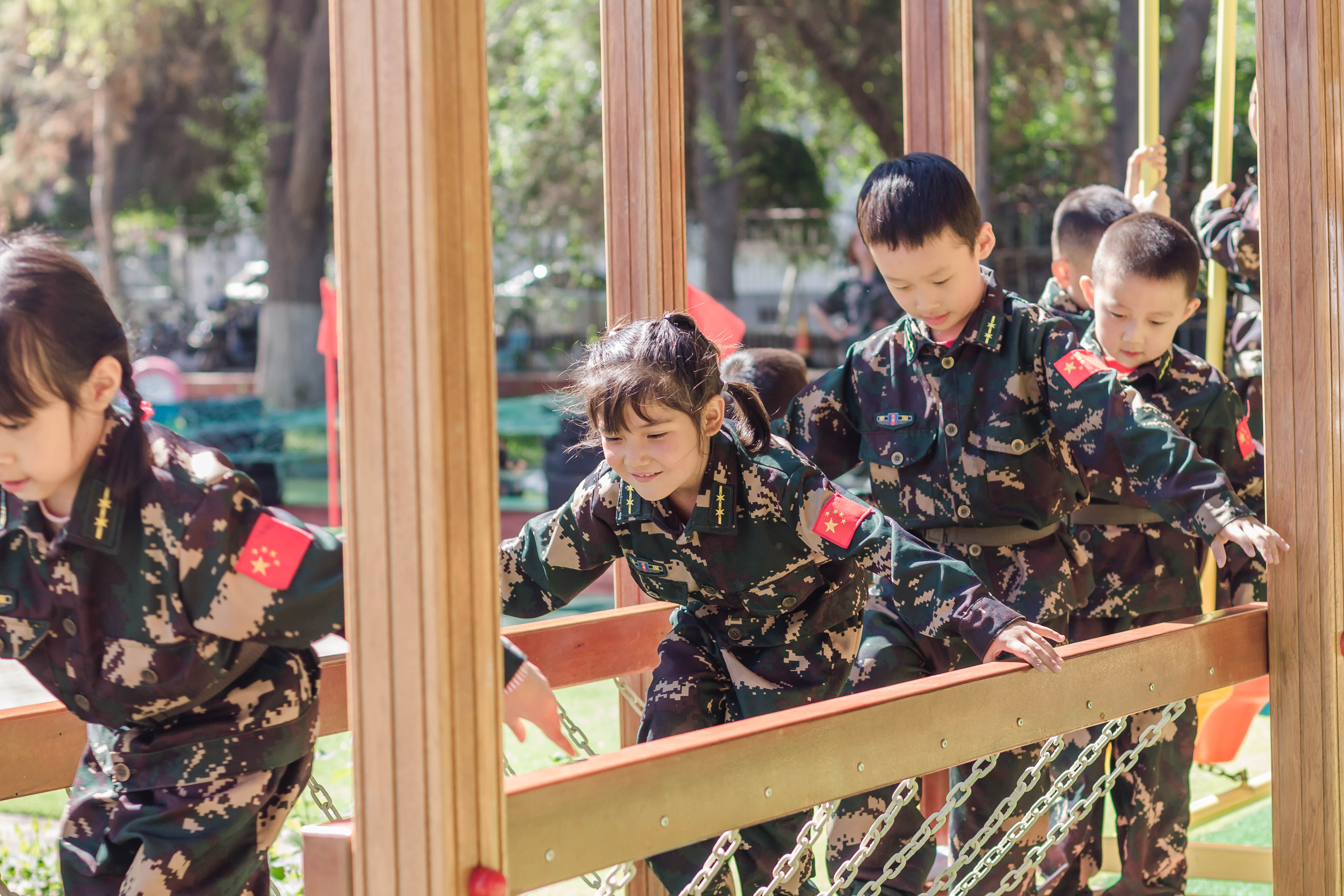 曙光幼儿园我是兵团小战士主题活动暨庆祝六一儿童节小战士团体操展演