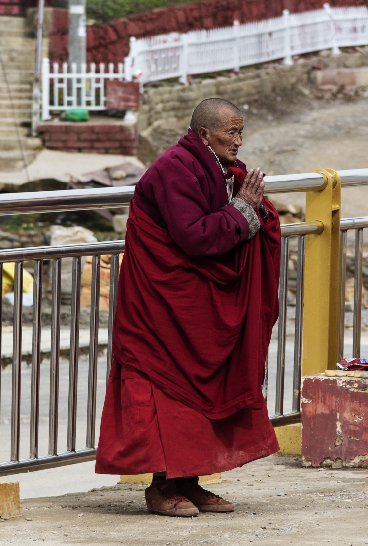 朝拜的僧侣