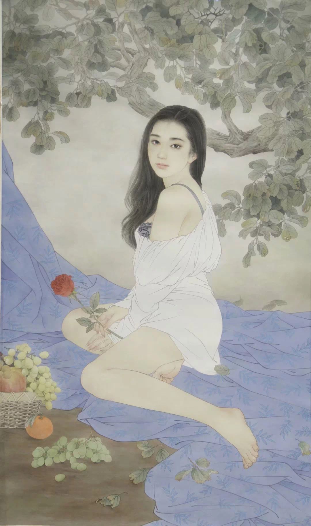 周雪宁工笔人物画作品欣赏