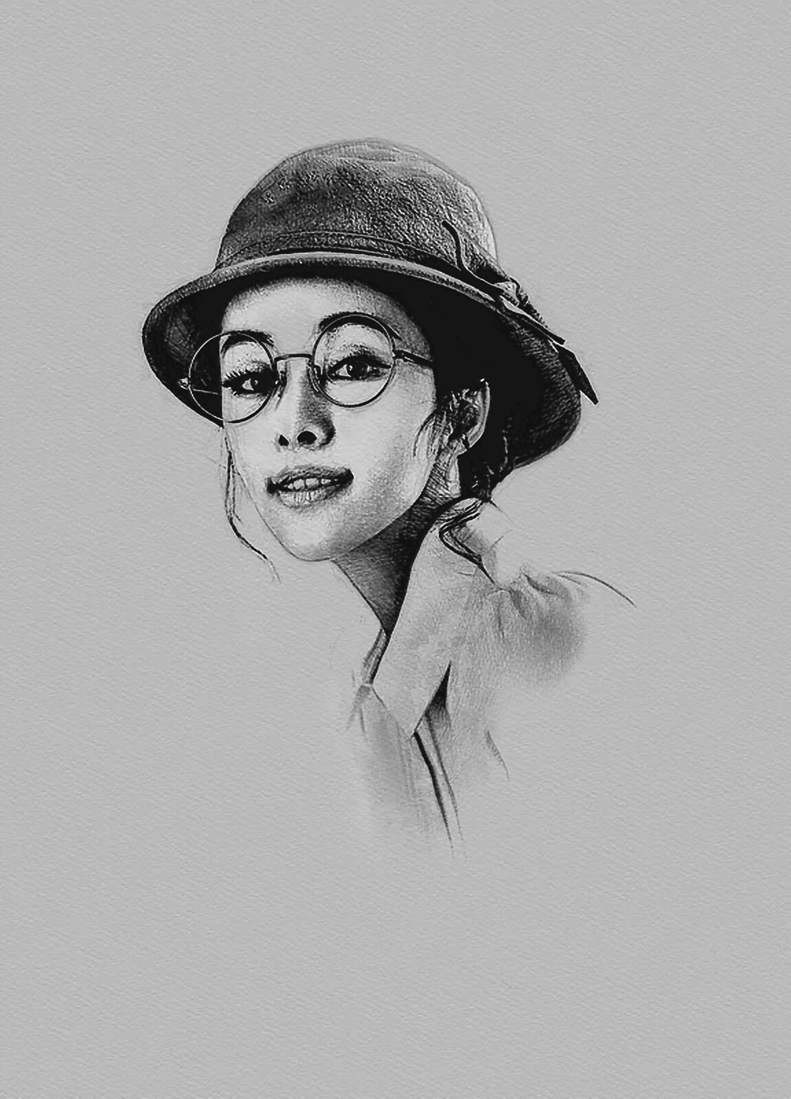 数码照片铅笔画效果