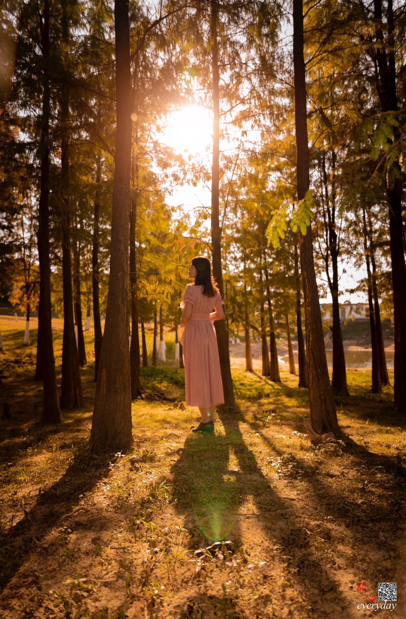 莫负青春阳光粉红美女