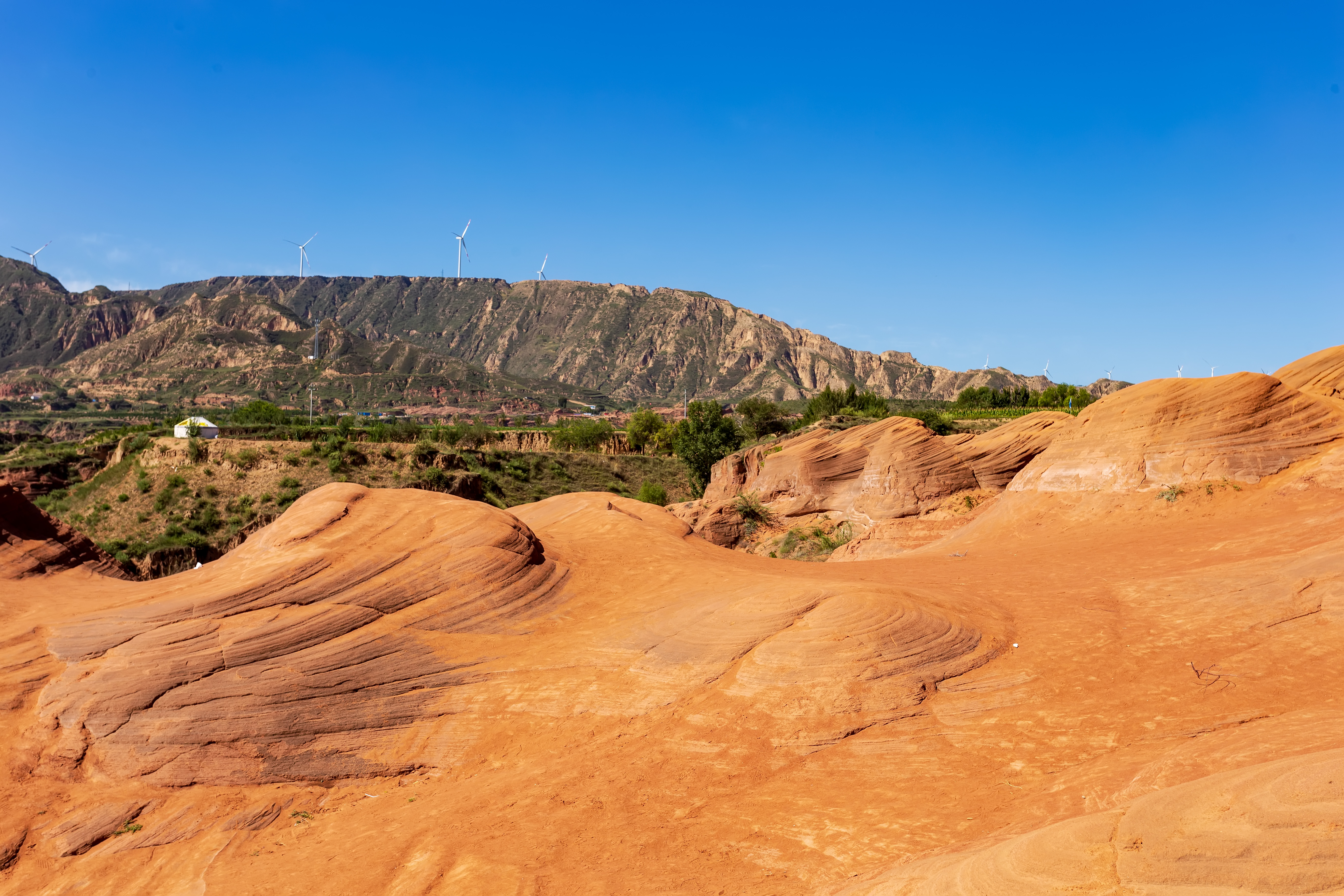 波浪谷靖边龙洲丹霞地貌